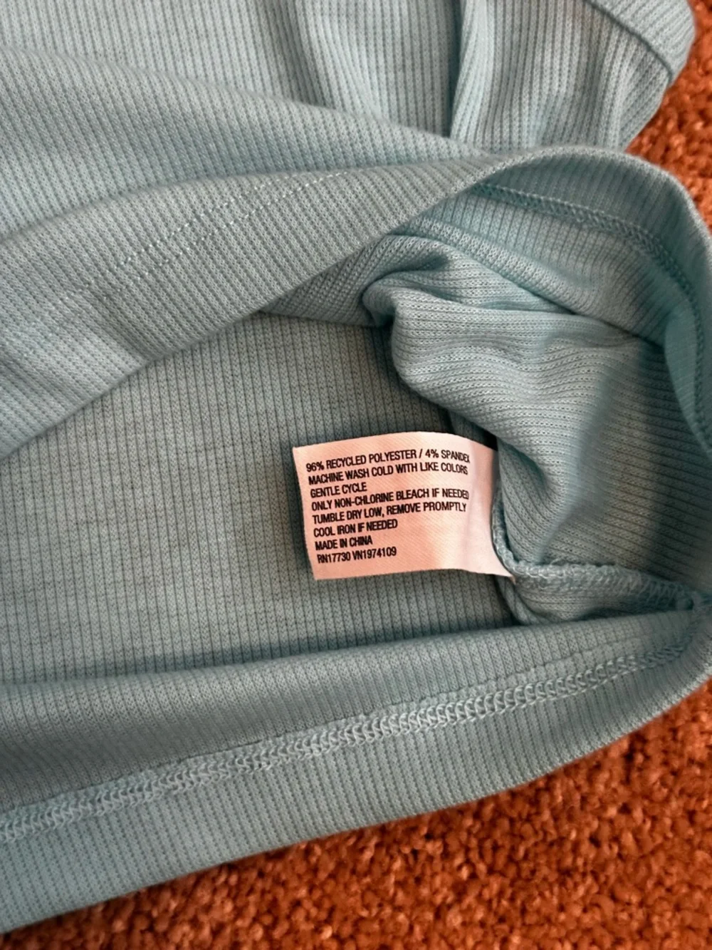 Colsie Blue Ribbed Cropped Ribbed Soft Tank Top - Picture 7 of 9